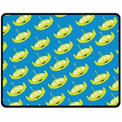 Pattern Aliens Fleece Blanket (medium)  by artworkshop