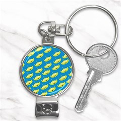 Pattern Aliens Nail Clippers Key Chain