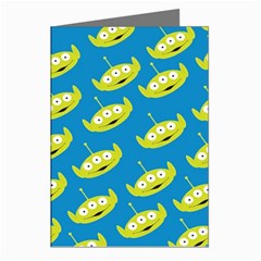 Pattern Aliens Greeting Cards (pkg Of 8) by artworkshop