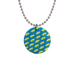 Pattern Aliens 1  Button Necklace by artworkshop