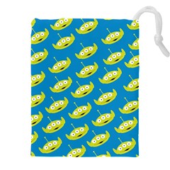 Pattern Aliens Drawstring Pouch (4xl) by artworkshop