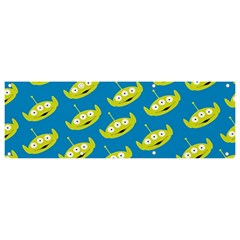 Pattern Aliens Banner And Sign 9  X 3  by artworkshop