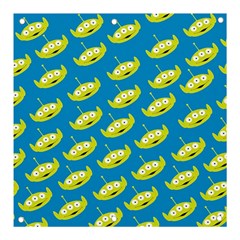 Pattern Aliens Banner And Sign 3  X 3  by artworkshop