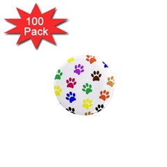 Pawprints 1  Mini Magnets (100 Pack)  by artworkshop