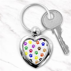 Pawprints Key Chain (heart) by artworkshop