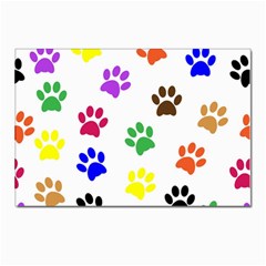 Pawprints Postcard 4 x 6  (pkg Of 10) by artworkshop