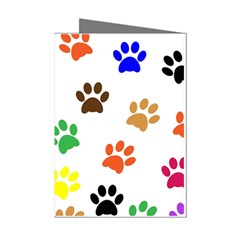 Pawprints Mini Greeting Cards (pkg Of 8) by artworkshop