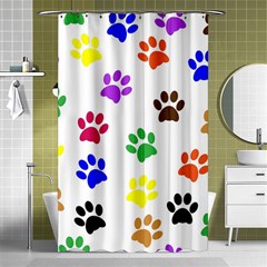 Pawprints Shower Curtain 48  X 72  (small)  by artworkshop