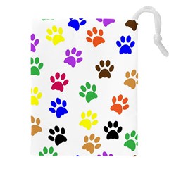 Pawprints Drawstring Pouch (4xl) by artworkshop