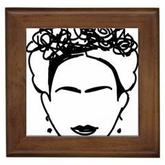 Frida Kahlo  Framed Tile by Sobalvarro