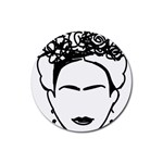 Frida Kahlo  Rubber Coaster (Round) Front