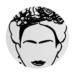 Frida Kahlo  Round Ornament (two Sides) by Sobalvarro