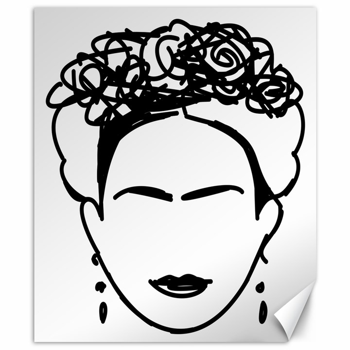 Frida Kahlo  Canvas 8  x 10 