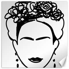 Frida Kahlo  Canvas 16  X 16  by Sobalvarro