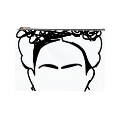 Frida Kahlo  Cosmetic Bag (large) by Sobalvarro