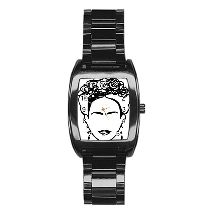 Frida Kahlo  Stainless Steel Barrel Watch