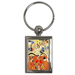 Carnival Of The Harlequin Art Key Chain (rectangle) by danenraven