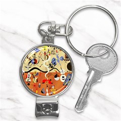 Carnival Of The Harlequin Art Nail Clippers Key Chain by danenraven