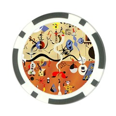 Carnival Of The Harlequin Art Poker Chip Card Guard by danenraven