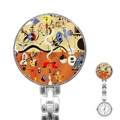 Carnival Of The Harlequin Art Stainless Steel Nurses Watch by danenraven