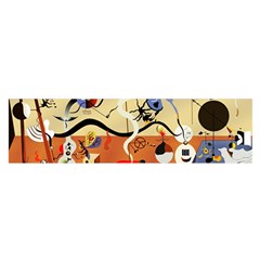 Carnival Of The Harlequin Art Oblong Satin Scarf (16  X 60 ) by danenraven