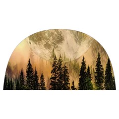 Moon Nature Forest Pine Trees Sky Full Moon Night Anti Scalding Pot Cap by danenraven