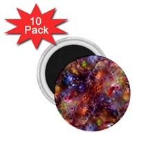 Fantasy Surreal Animals Psychedelic Pattern 1.75  Magnets (10 pack) 