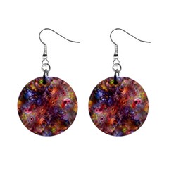 Fantasy Surreal Animals Psychedelic Pattern Mini Button Earrings