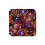 Fantasy Surreal Animals Psychedelic Pattern Rubber Coaster (Square) Front