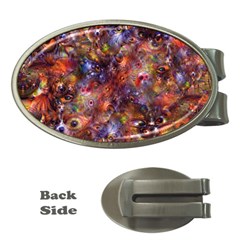 Fantasy Surreal Animals Psychedelic Pattern Money Clips (Oval) 