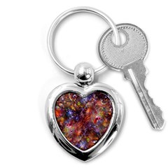 Fantasy Surreal Animals Psychedelic Pattern Key Chain (Heart)