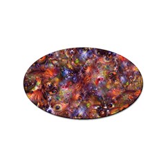 Fantasy Surreal Animals Psychedelic Pattern Sticker (Oval)