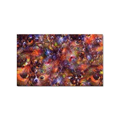 Fantasy Surreal Animals Psychedelic Pattern Sticker (Rectangular)