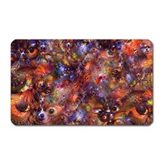 Fantasy Surreal Animals Psychedelic Pattern Magnet (rectangular) by danenraven