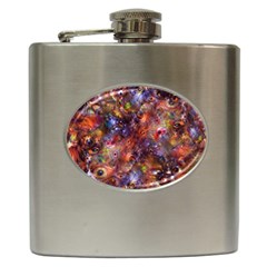 Fantasy Surreal Animals Psychedelic Pattern Hip Flask (6 Oz) by danenraven