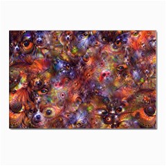 Fantasy Surreal Animals Psychedelic Pattern Postcard 4 x 6  (Pkg of 10)