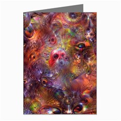 Fantasy Surreal Animals Psychedelic Pattern Greeting Cards (Pkg of 8)