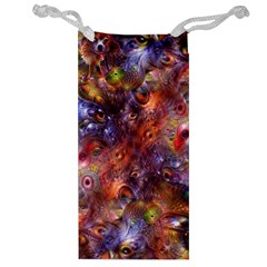 Fantasy Surreal Animals Psychedelic Pattern Jewelry Bag by danenraven