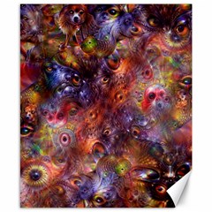 Fantasy Surreal Animals Psychedelic Pattern Canvas 8  x 10 