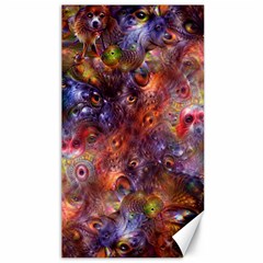 Fantasy Surreal Animals Psychedelic Pattern Canvas 40  x 72 