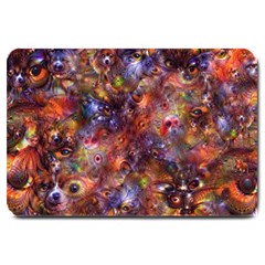 Fantasy Surreal Animals Psychedelic Pattern Large Doormat