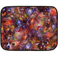 Fantasy Surreal Animals Psychedelic Pattern Fleece Blanket (Mini)