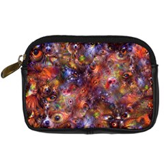 Fantasy Surreal Animals Psychedelic Pattern Digital Camera Leather Case