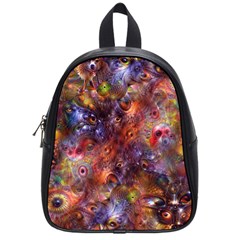 Fantasy Surreal Animals Psychedelic Pattern School Bag (Small)