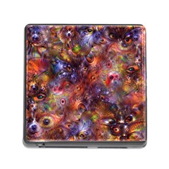 Fantasy Surreal Animals Psychedelic Pattern Memory Card Reader (Square 5 Slot)