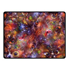 Fantasy Surreal Animals Psychedelic Pattern Fleece Blanket (Small)