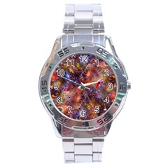 Fantasy Surreal Animals Psychedelic Pattern Stainless Steel Analogue Watch