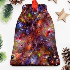 Fantasy Surreal Animals Psychedelic Pattern Ornament (bell)