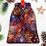 Fantasy Surreal Animals Psychedelic Pattern Bell Ornament (Two Sides) Back