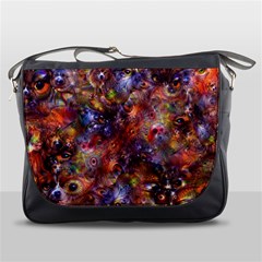 Fantasy Surreal Animals Psychedelic Pattern Messenger Bag by danenraven